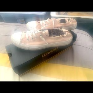 Pink chucks; all stars; chuck and pearls